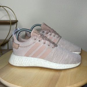 Adidas NMD R2 Ash Pearl Womens size 6 Pink blush boost running walking shoes